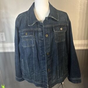 Ralph Lauren Blue Jean Jacket Dark Wash Classic size 1X